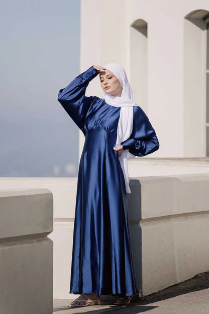 Imelda Batwing Dress in Midnight Blue