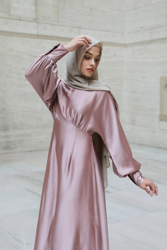 Imelda Batwing Dress – Rose Taupe