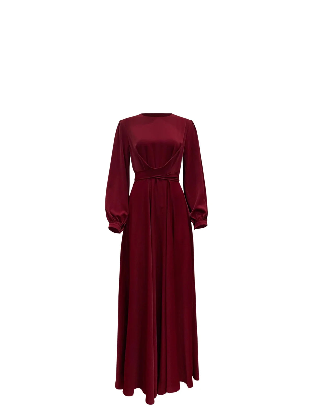 Imani Wrap Maxi Dress – Ruby Red